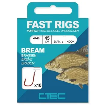 Вързани куки CTEC Fast Rigs Bream 45 cm