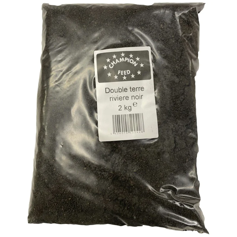 Глина за риболов CHAMPION FEED Terre Double Riviere Black 2kg