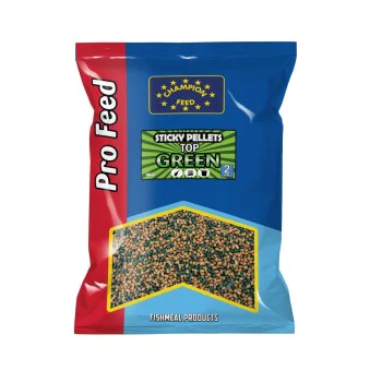 Метод пелети CHAMPION FEED Sticky Pellets 2mm Top Green 650g