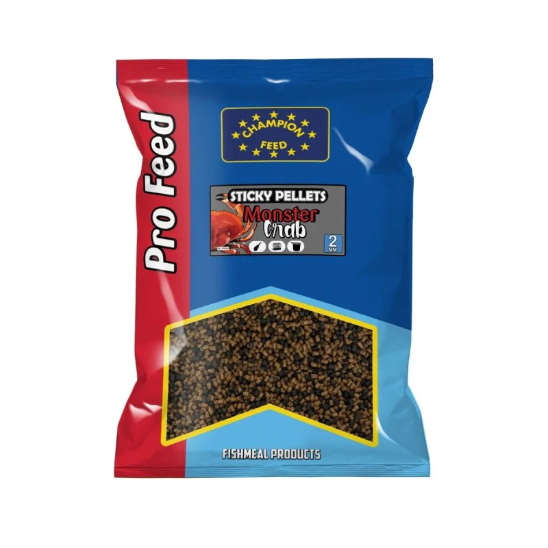 Метод пелети CHAMPION FEED Sticky Pellets 2mm Monster Crab 650g