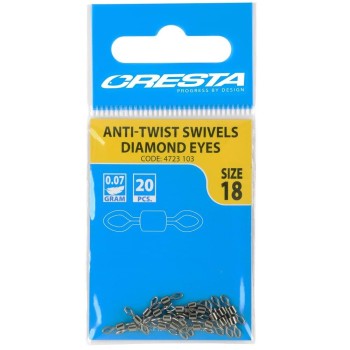 Вирбел CRESTA Rolling Swivel Diamond Eyes