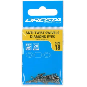 Вирбел CRESTA Rolling Swivel Diamond Eyes