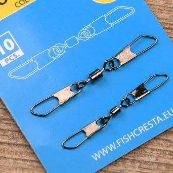 Вирбел с карабинки CRESTA Feeder Swivels - Double Snap