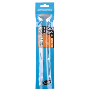 Вързани куки CRESTA Method Hair Rigs With Band Barbed