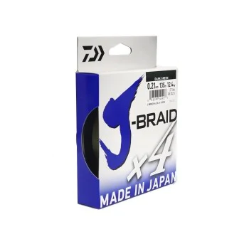 Плетено влакно DAIWA J Braid X4 Dark Green 135m