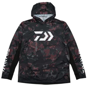 UV блуза DAIWA 21ST Hoodie Shirt 30021E - Red