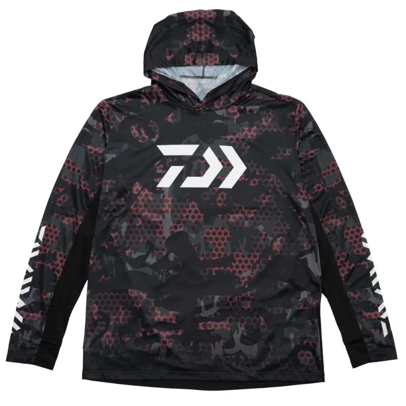UV блуза DAIWA 21ST Hoodie Shirt 30021E - Red