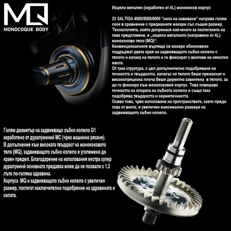Макара преден аванс DAIWA 23 Saltiga (G) 6000 H