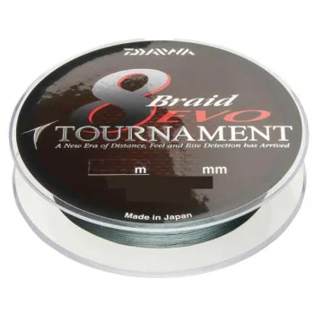 Влакно плетено DAIWA Tournament 8 EVO Braid 300m - Dark Green