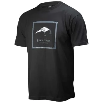 Тениска DAIWA T-Shirt BORN TO FISH Black Limited Edition