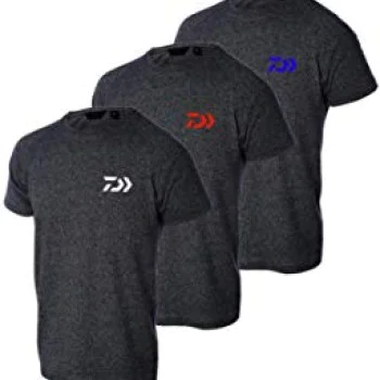 Тениска DAIWA DVEC T-Shirt Dark Grey & Blue