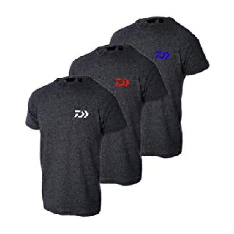 Тениска DAIWA DVEC T-Shirt Dark Grey & Blue