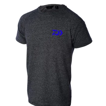 Тениска DAIWA DVEC T-Shirt Dark Grey & Blue