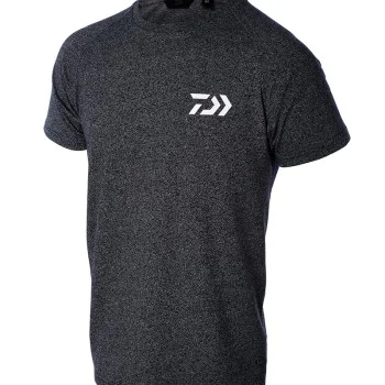 Тениска DAIWA DVEC T-Shirt Dark Grey & White