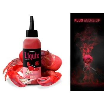 Пушещ дип DELPHIN Fluo Smoke Dip D SNAX LiquiX Crab Krill 100 ml