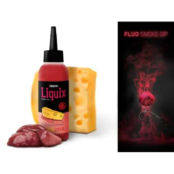Пушещ дип DELPHIN Fluo Smoke Dip D SNAX LiquiX Cheese Liver 100 ml