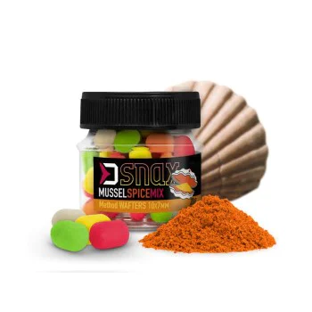 Неутрални дъмбели DELPHIN Feeder Wafters D SNAX Mix Mussel Spices 10x7mm 20g