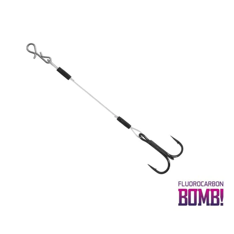 Монтаж с флуорокарбон DELPHIN BOMB! Twisto Rigs Fluorocarbon - 3pcs