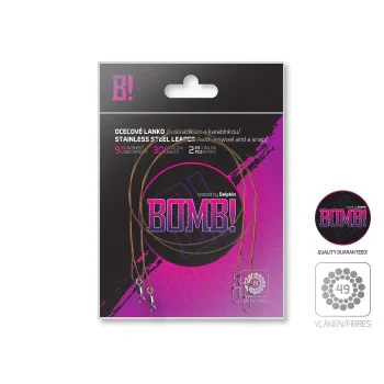 Стоманен повод DELPHIN BOMB! Stainless Steel Leader with Swivel and Snap