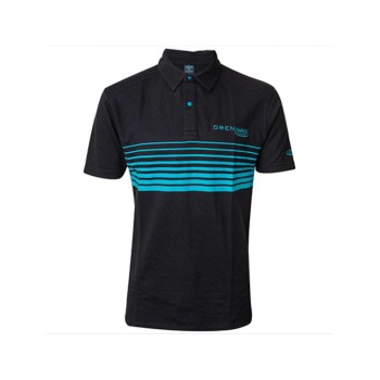 Тениска с яка DRENNAN Black Lines Polo