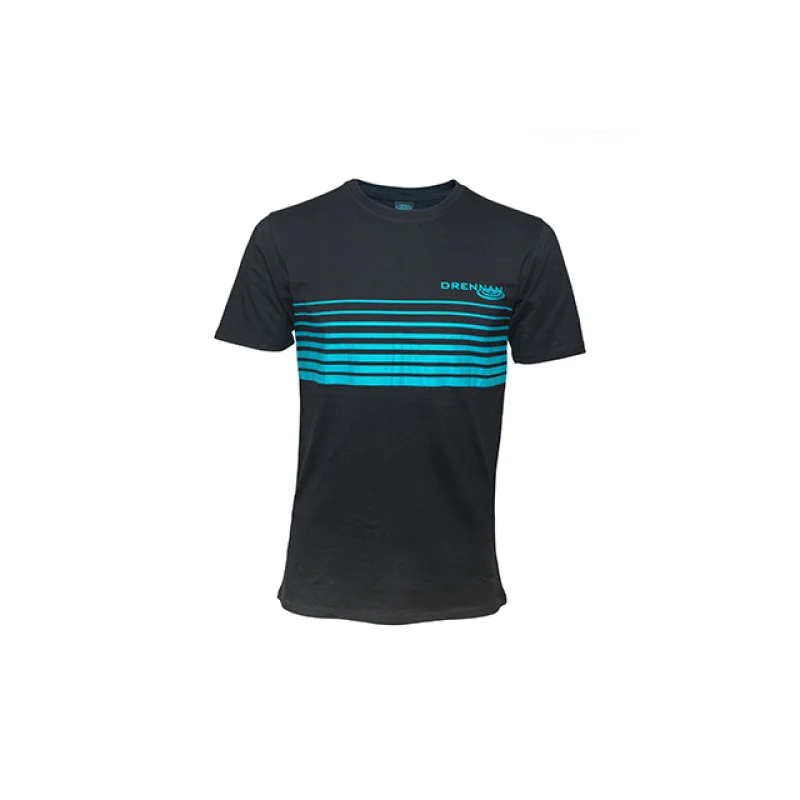 Тениска DRENNAN T-Shirt Black Aqua