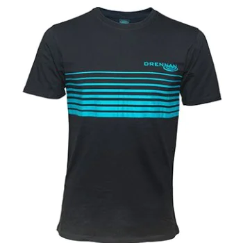 Тениска DRENNAN T-Shirt Black Aqua