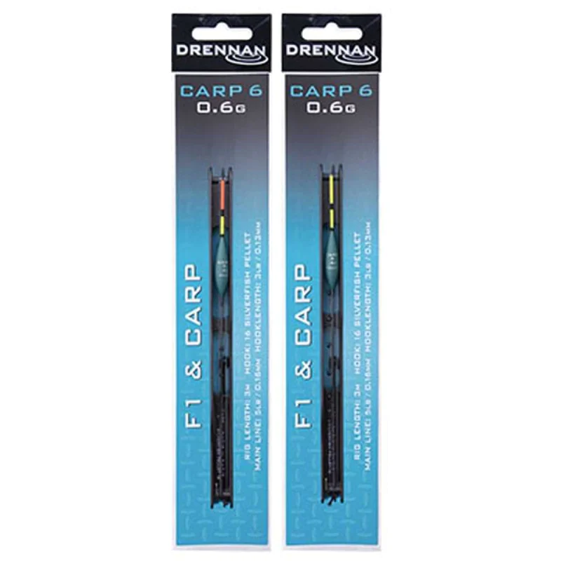 Готов монтаж с плувка DRENNAN Carp 6 - F1 And Carp Rig