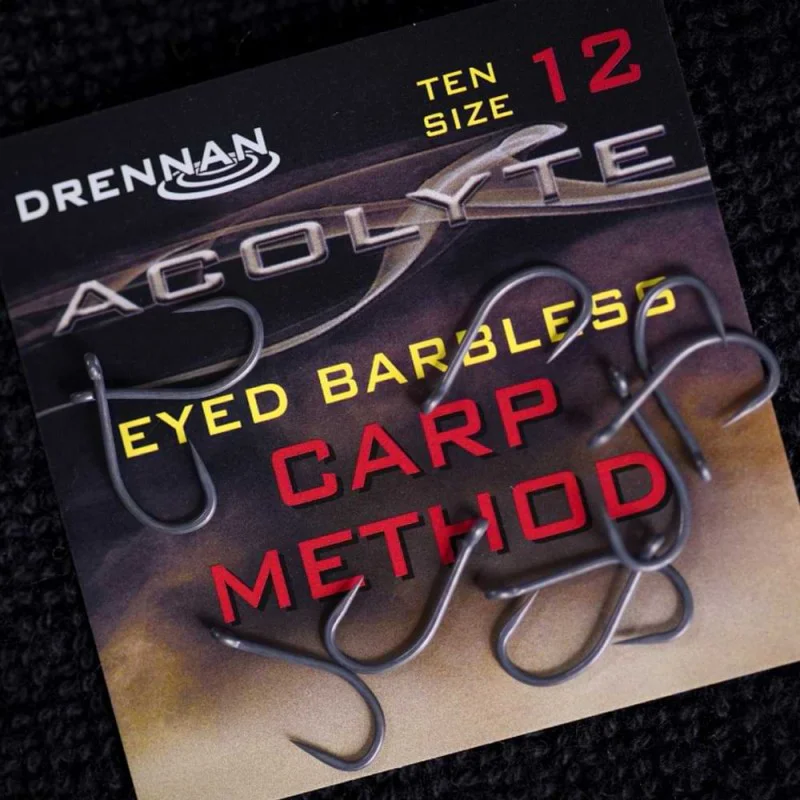 Куки без контра DRENNAN Acolyte Carp Method Barbless Hooks
