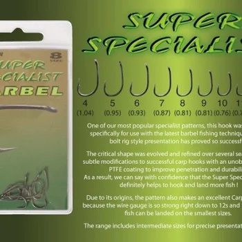 Куки единични DRENNAN Super Specialist Barbel