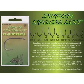 Куки единични DRENNAN Super Specialist Barbel