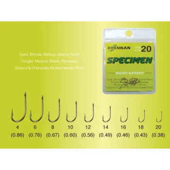 Куки единични DRENNAN Specimen