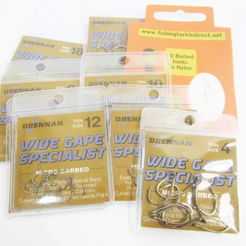 Куки единични DRENNAN Wide Gape Specialist