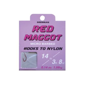 Вързани куки DRENNAN Red Maggot HTN