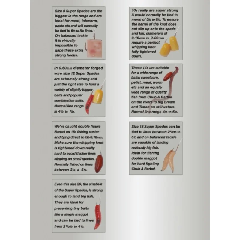 Вързани куки DRENNAN Super Spade HTN