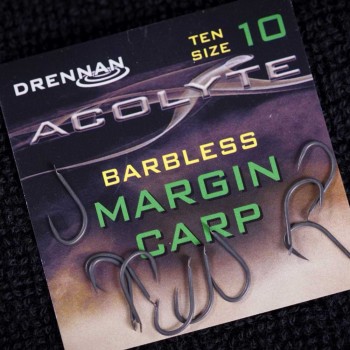 Куки без контра DRENNAN Acolyte Margin Carp Barbless Hooks