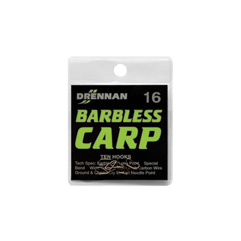 Куки единични без контра DRENNAN Barbless Carp