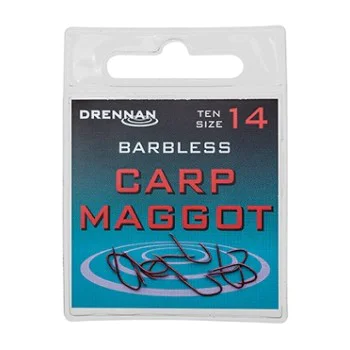 Куки единични DRENNAN Barbless Carp Maggot