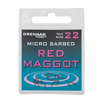 Куки единични DRENNAN Red Maggot