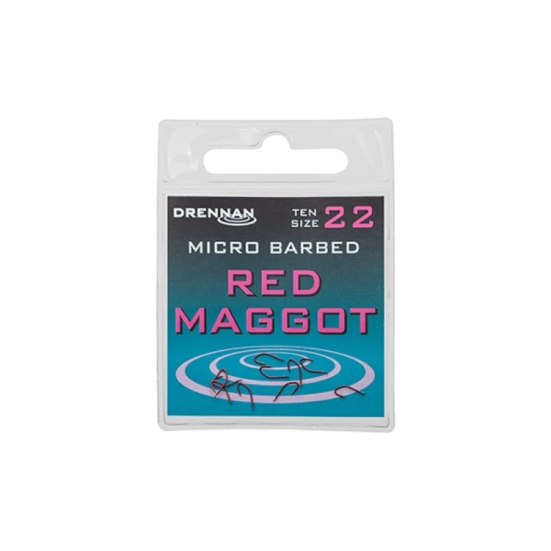 Куки единични DRENNAN Red Maggot