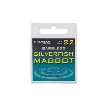 Куки единични без контра DRENNAN Barbless Silverfish Maggot