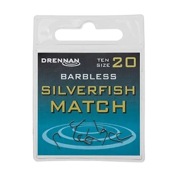 Куки единични без контра DRENNAN Barbless Silverfish Match