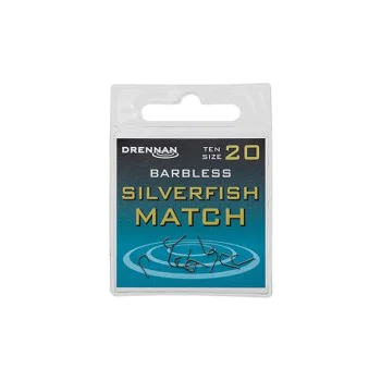 Куки единични без контра DRENNAN Barbless Silverfish Match