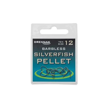 Куки единични без контра DRENNAN Barbless Silverfish Pellet
