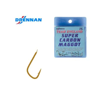 Куки единични DRENNAN Super Carbon Maggot