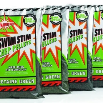 Пелети DYNAMITE BAITS Swim Stim Betaine Green Carp Pellets 900g