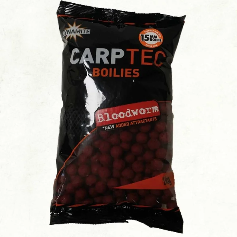 Протеинови топчета DYNAMITE BAITS Bloodworm Carp Tec Boilies 15mm 2kg