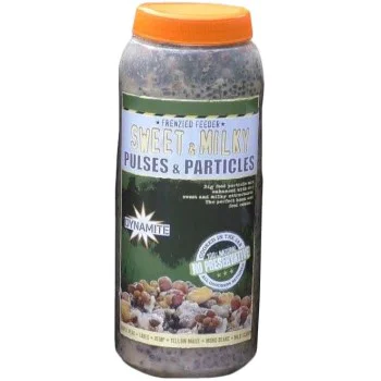 Парченца семена - сладки DYNAMITE BAITS Frenzied Sweet & Milky Pulses & Particles 2.5l