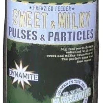 Парченца семена - сладки DYNAMITE BAITS Frenzied Sweet & Milky Pulses & Particles 2.5l