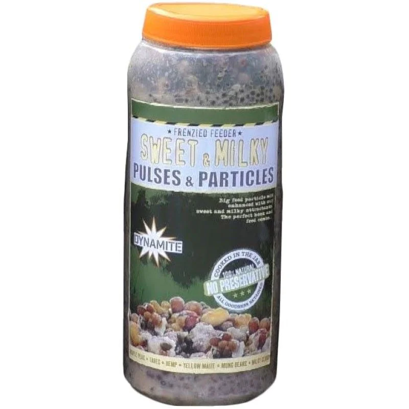 Парченца семена - сладки DYNAMITE BAITS Frenzied Sweet & Milky Pulses & Particles 2.5l