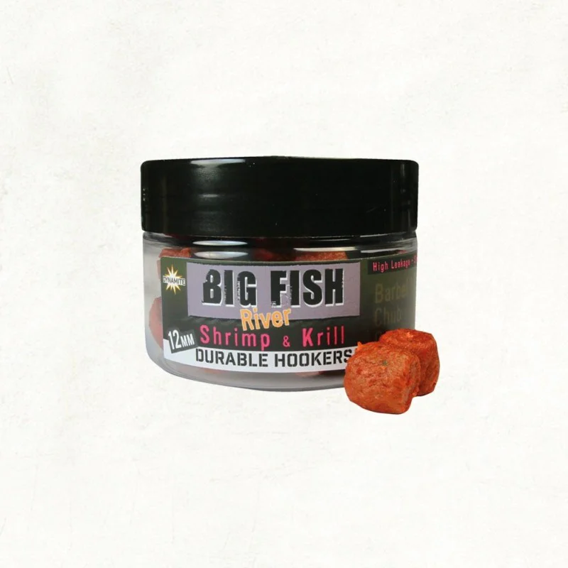 Пелети DYNAMITE BAITS Big Fish River Durable Hookers Pellets 12mm - Shrimp and Krill 75g